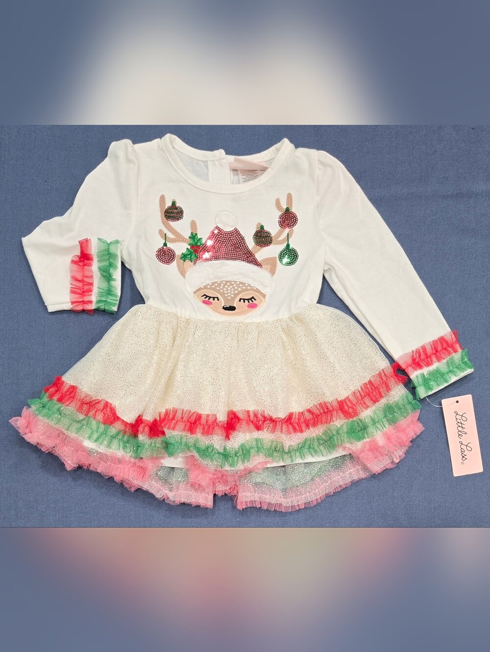 Little Lass Toddler Christmas Dress - 2T
